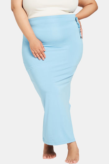 Buy Secrets Cut & Sew Mermaid Saree Shapewear - Blue